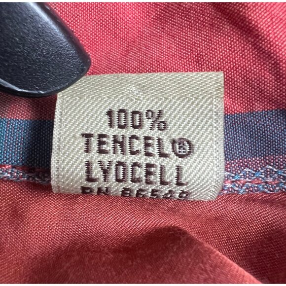 Tommy Bahama Men's Red Plaid Short-Sleeve Button-Up Shirt XL - Picture 7 of 16